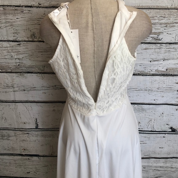 NEW PZZ Beach Floral Lace Halter Neck Dress Size Medium - Picture 8 of 10